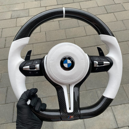 BMW Sportratt 'Kolfiber & Vitt läder' 2005-2020